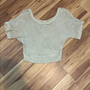 Cream Knit Women's Top